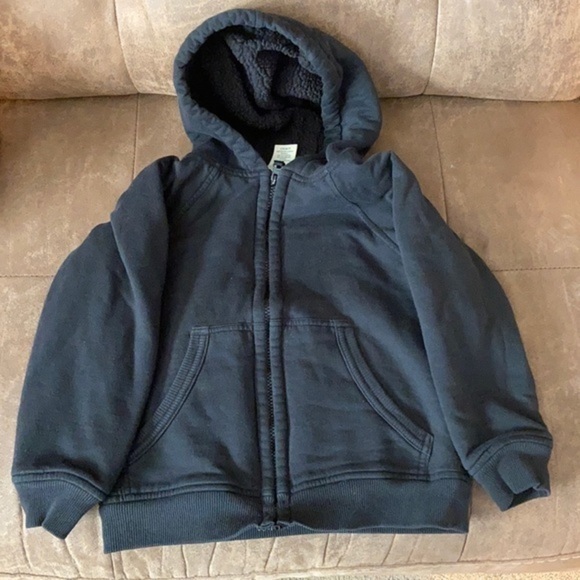 Faded Glory Other - 𝅺faded Glory Black Sherpa Lined kids Hooded zip up Jacket